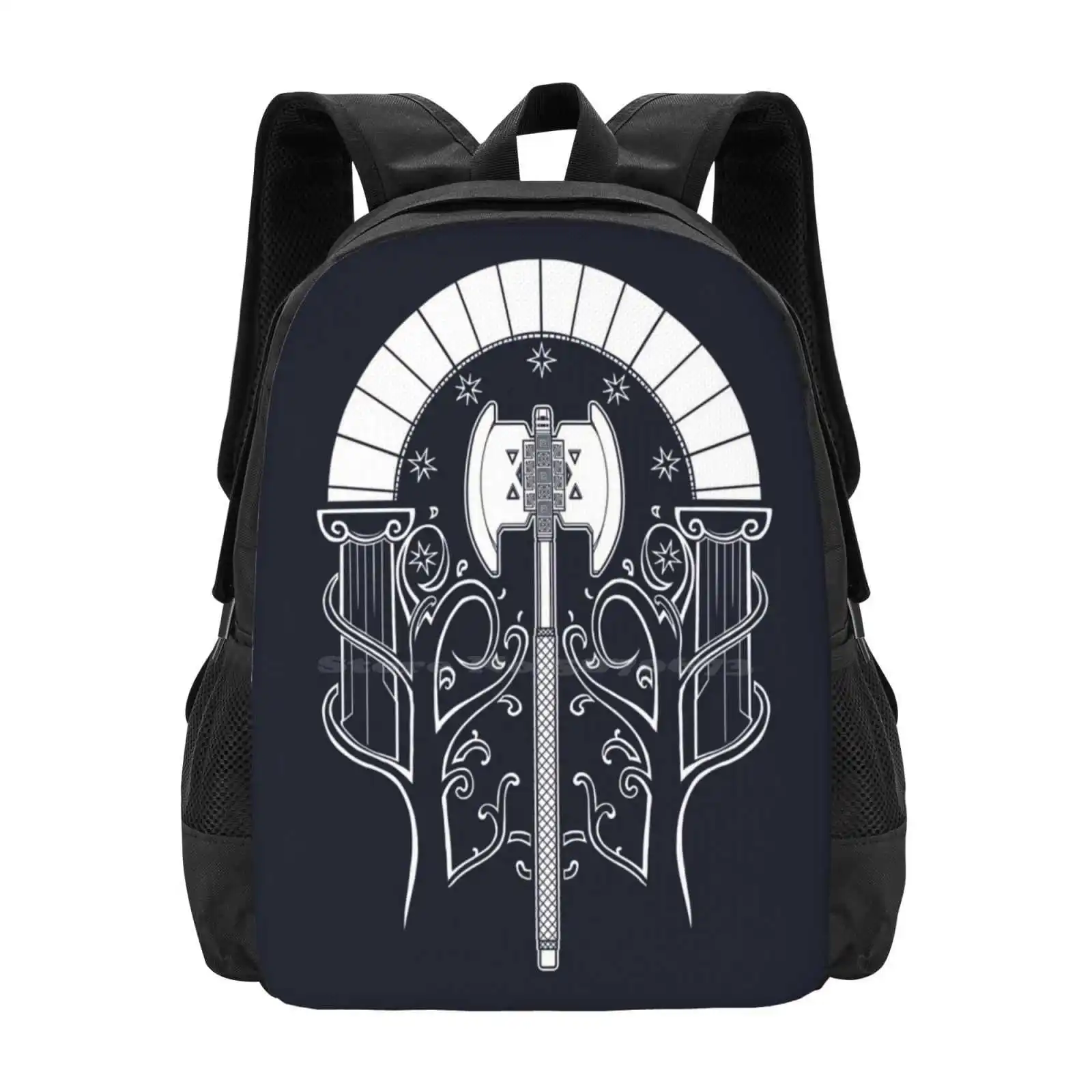 Axe Of Moria Hot Sale Backpack Fashion Bags The Middle Earth The The Return Of The King The Two Towers Films Movies Books