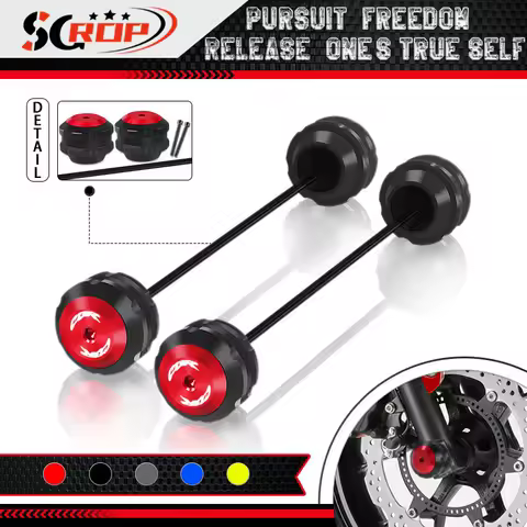 2024 For Honda CBR650R CBR600RR CBR1000RR CBR400R CBR500R Motorcycle Front Rear Wheel Fork Axle Crash Sliders Falling Protector