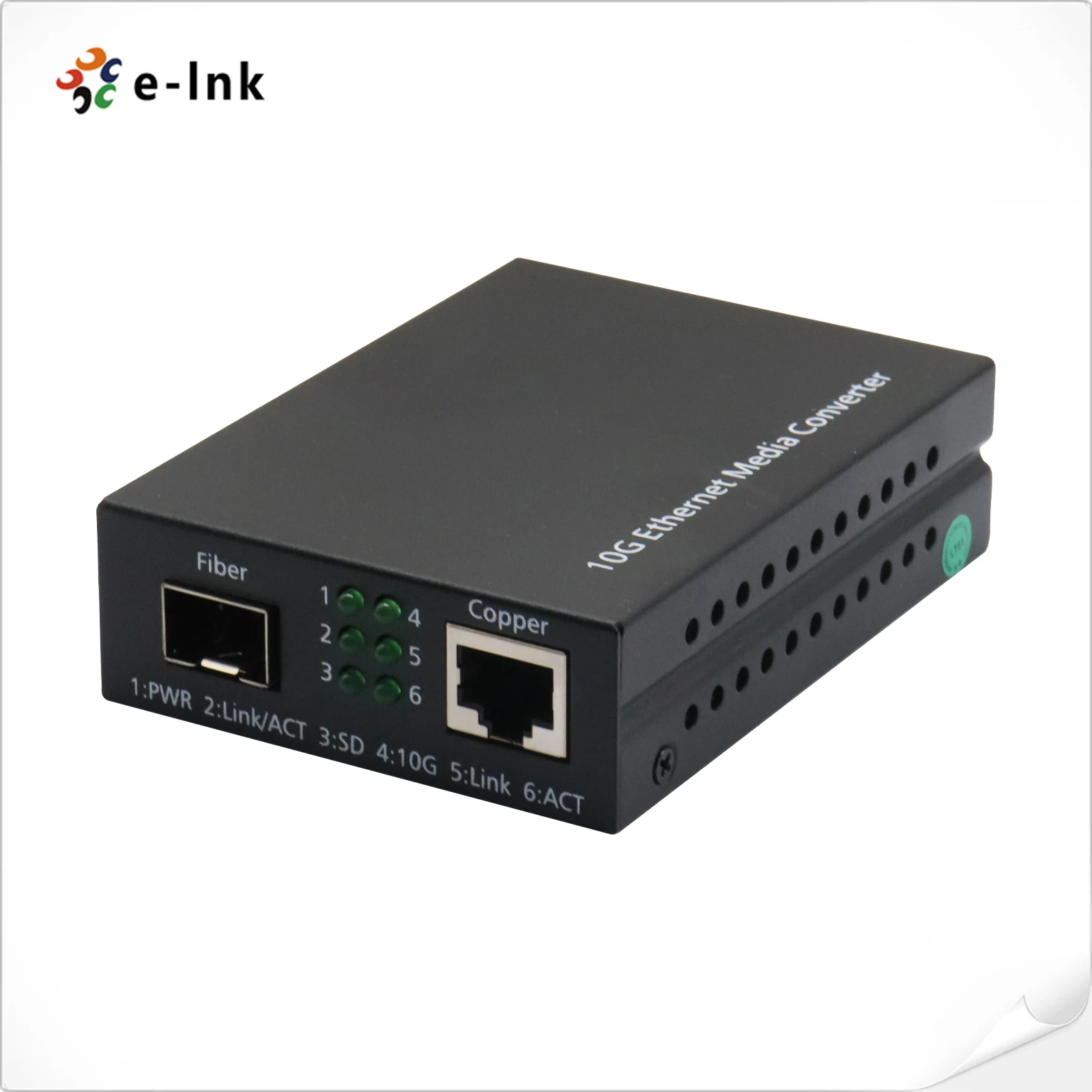 10G Media Converter 10GBase-T RJ45 to 10GBase-R SFP+ Multi-Rate for 1000M/2.5G/5G/10G Network Expansion