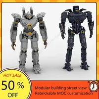 The Pacific War MOC Space Gipsy Danger Fighter Striker Eureka Robot Model Building Blocks Bricks DIY Assembly Toys Kids Gifts