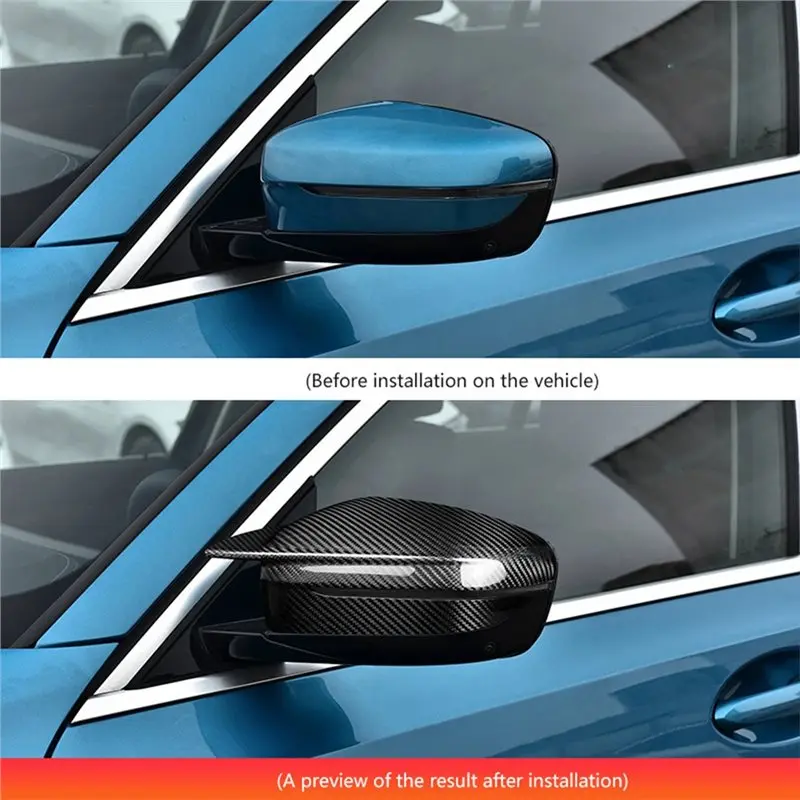 Unique Side Mirror Caps Carbon Fiber Trim Cover Car Rear View Mirror Cover For BMW 2 3 4 5 6 7 8 Series G20 G28 G30 G38 G11