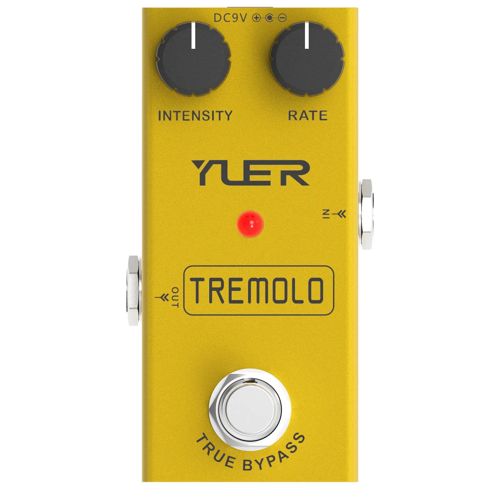 Tremolo Guitar Pedal True Bypass Military-Grade Metal Shell 9V Dc Mini Single Effect Pro Stage Pedal Road-Ready Chassis Studio
