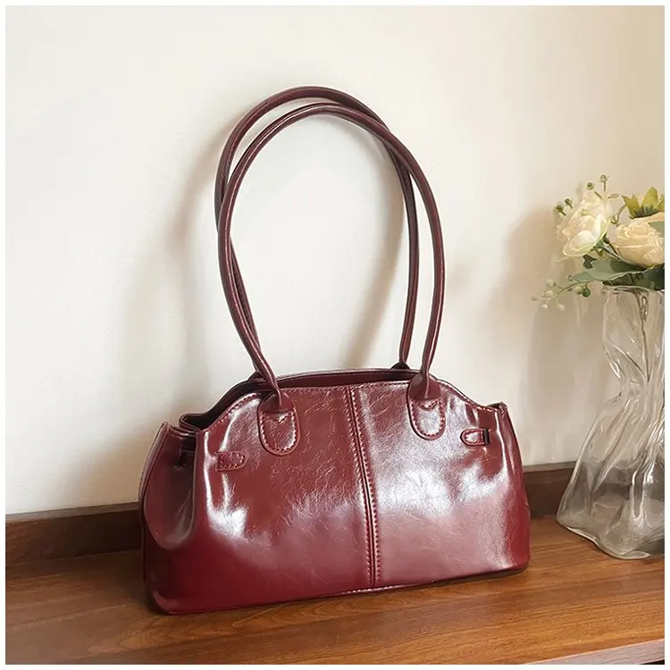 2026 New Korean Style Retro Casual Tote Bag, Large Capacity Fashion Commuter Shoulder & Underarm Bag for Women