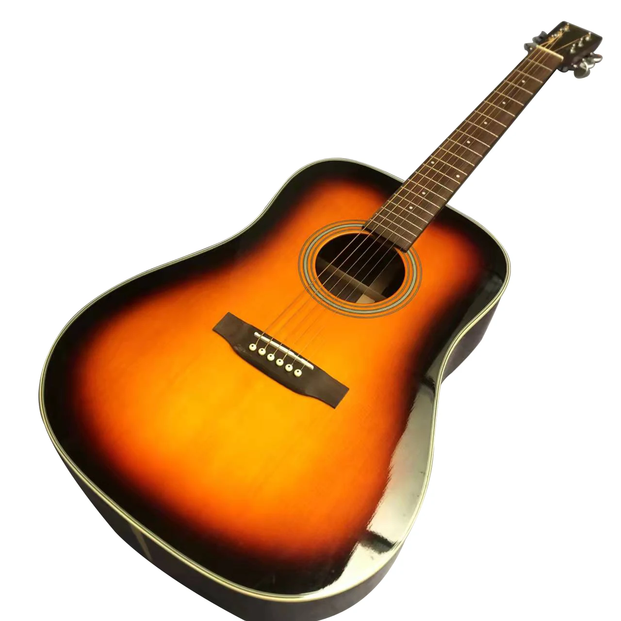 

41 Inch D28 Model Full Single Sunset Ebony Straight Acoustic Guitar