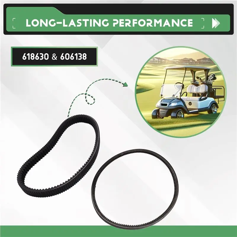 A80X-Golf Cart For EZGO TXT RXV 2010 UP With Kawasaki Engine Clutch Drive Belt& Starter Generator Replacement Parts(618630& 6061