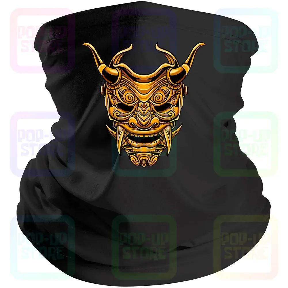 Złoty Diabeł Samuraj Maskguys Punk Japonia Yakuza Ronin Czarna Bandana Maska Szalik Komin Ochrona Ust