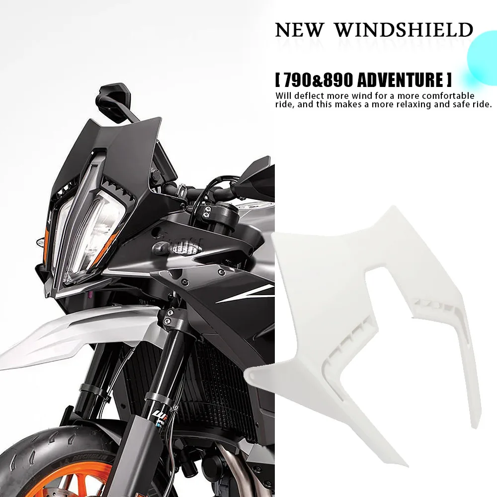 

Motorcycle Windscreen Windshield For 890 Adventure Adv 790 ADVENTURE ADV 2024 Front Sport Wind Deflector Protector Cover