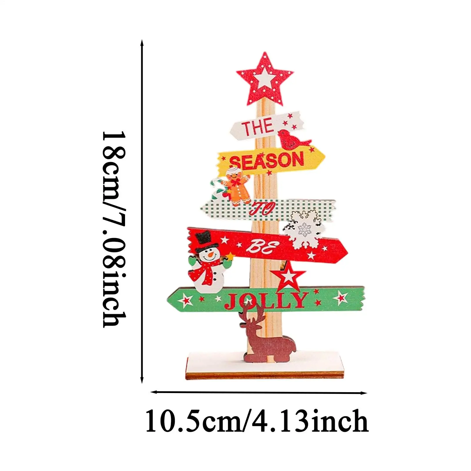 قطع مركزية لطاولة عيد الميلاد، علامة طاولة عيد الميلاد الخشبية، زخرفة مكتبية لقضاء العطلات المنزلية، المزرعة، رف الحفلات الموسمي #6