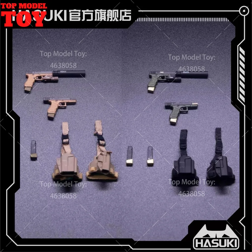 HASUKI WM-01 WM-02 WM-03 1/12 مقياس غلوك G17 مسدسات الحافظة P226 AK-12 ملحق نموذج ل 6 "الجندي عمل الشكل الجسم الدمى