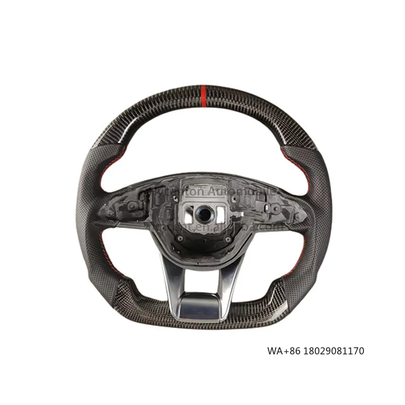 Factory Direct Auto Modification Advanced Carbon Fiber Perforated Leather for Mercedes Benz W205 Car Steering Wheel