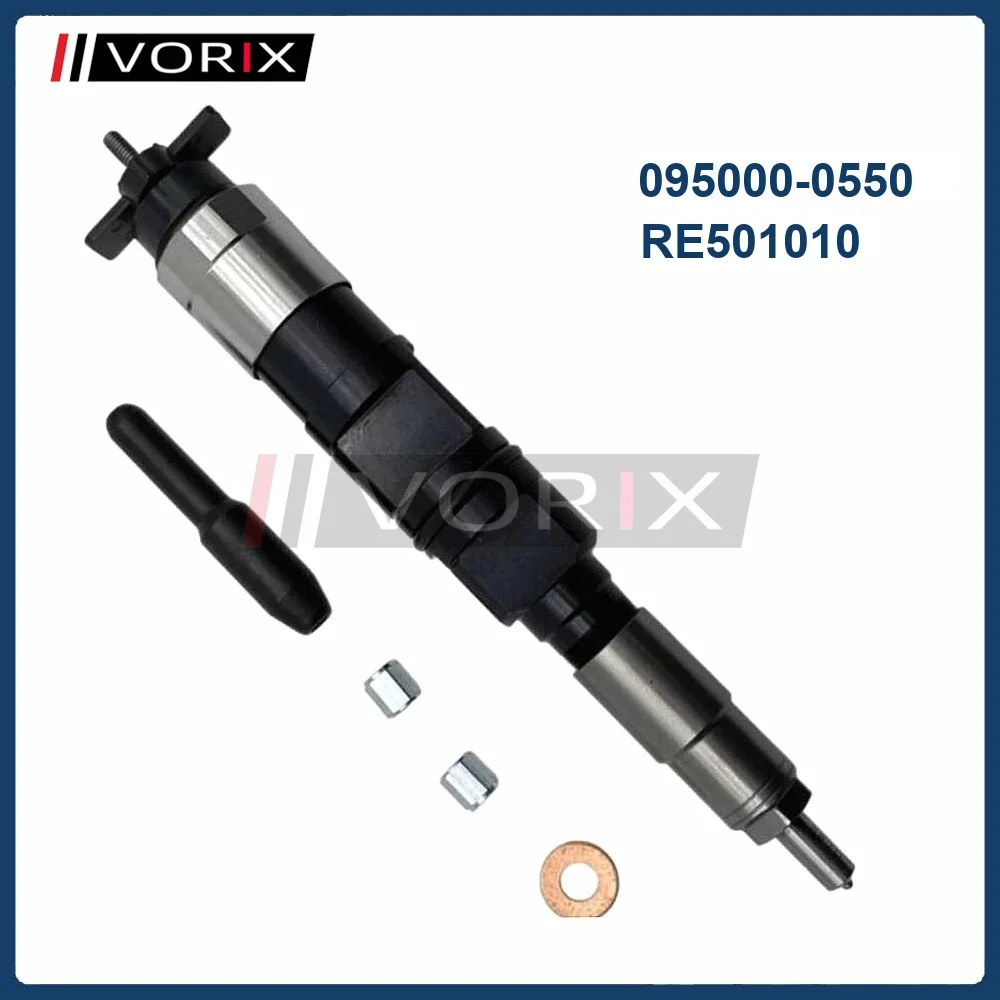 

Diesel Fuel Injector assy 095000-0550 RE501010 For John Deere 8.1L Tractor