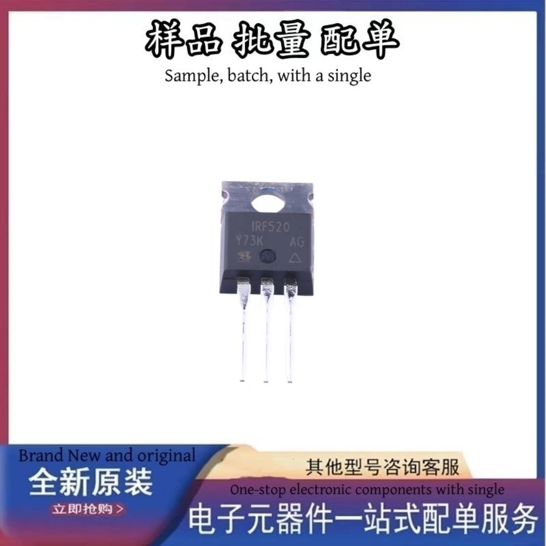 IRF520 IRF520PBF TO220 Original transistors Electronic components IGBT Tube In Stock Transistor Mosfet