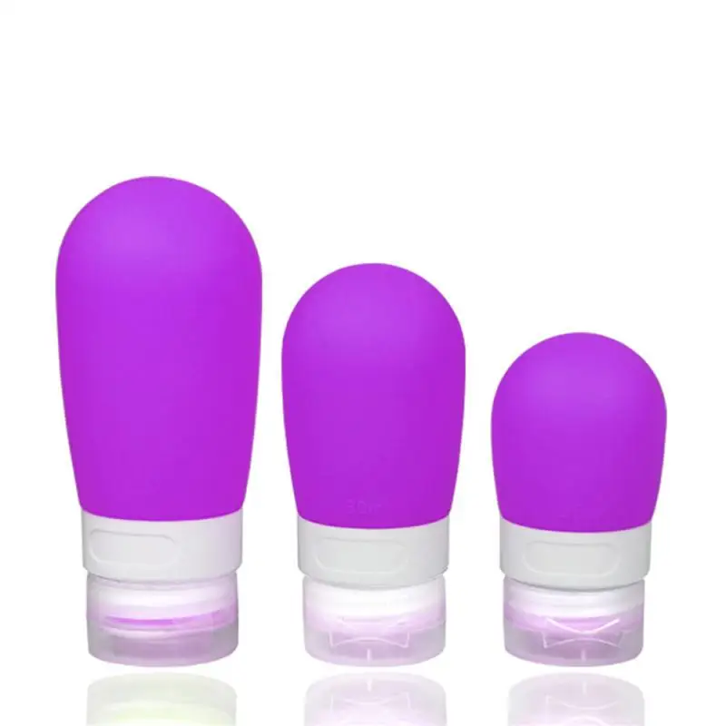 38ml/60ml/ 80ml Empty Silicone Travel Packing Press Bottle for Lotion Shampoo Bath Container Portable Bottle Soap