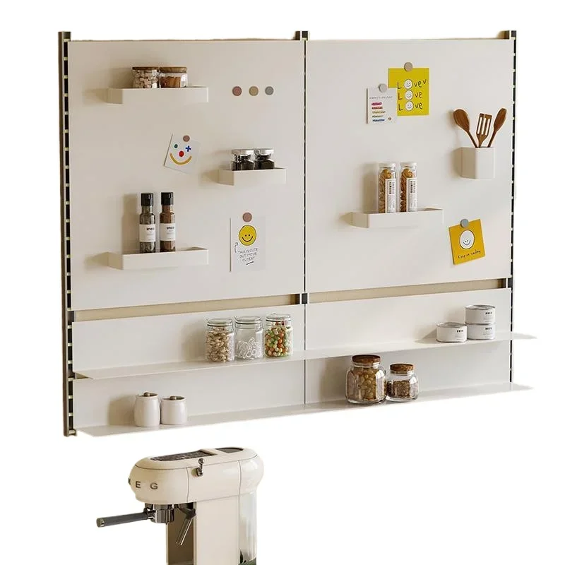 

Magnetic suction system display whiteboard home living room baffle bracket bookshelf magnetic suction decorative message board