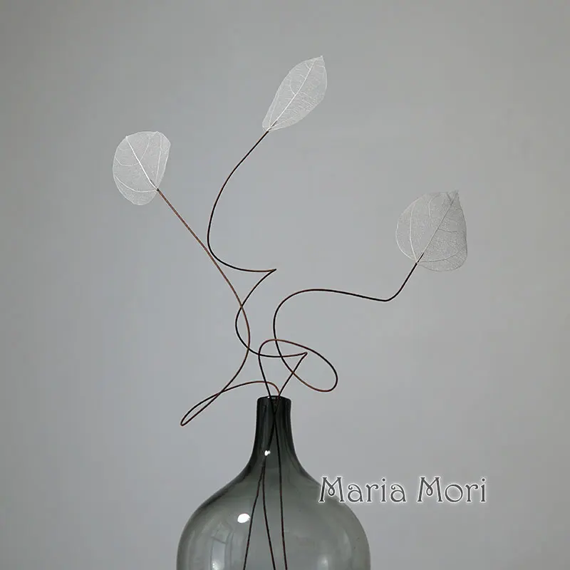Heimdekoration, Lucency-Blätter, natürliche Blattader, unsterbliche künstliche Blumen, Hochzeit, Tischdekoration, Drahtstiel – Detail 12