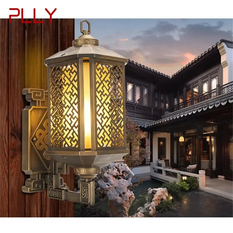 

PLLY Classical Outdoor Wall Lights Retro Bronze LED Sconces Lamp Waterproof IP65 Decorative For Home Porch Villa