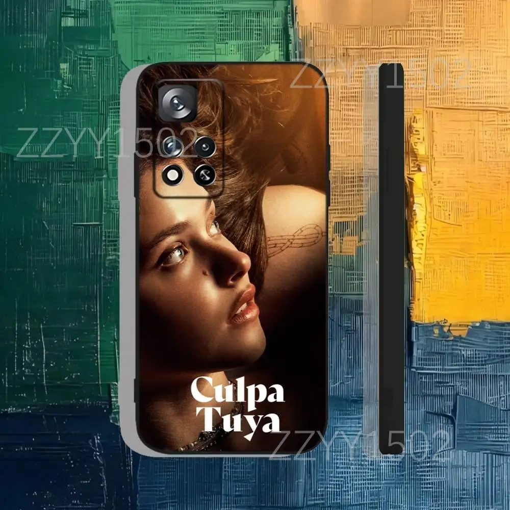 Culpa Tuya MIA 20 60 Phone Case For Samsung S25,S24,Ultra,S20,S30,Plus,S22,S23,Ultra,Plus,5G Black Silicone Soft