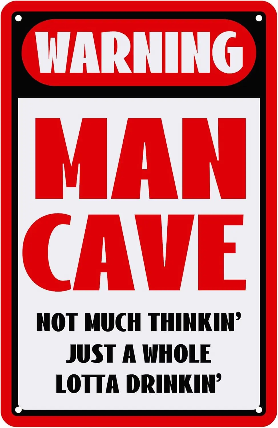 Man Cave Tin Sings And Decor Metal Wall Sign For Bars Cafes Pubs Garage Gifts Vintage Wall Art for Man Cave Bar Home Decor 8 X 1