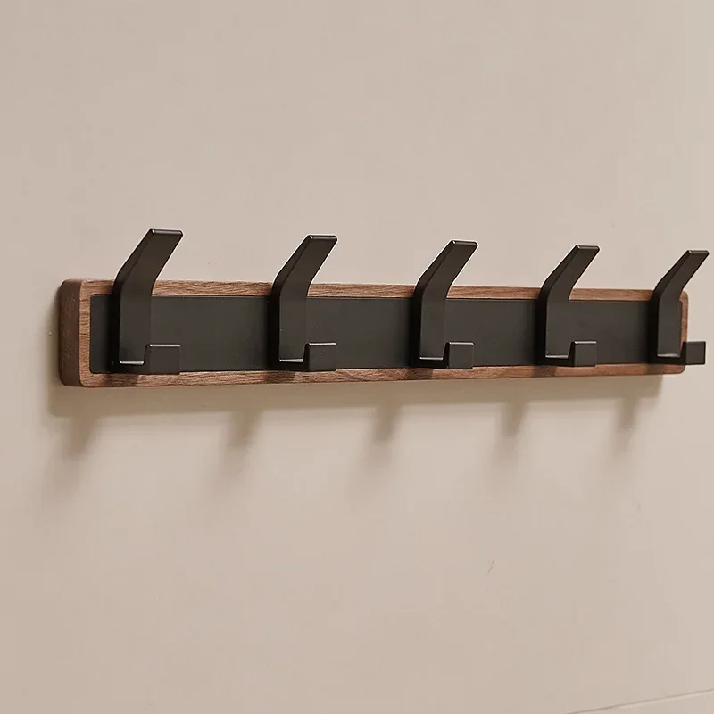 Houten Muur Jas Rekken Slaapkamer Hal Kleding Opberg Hangers Haak Multifunctionele Hoed Rugzak Sjaal Kleding Organizer Rack