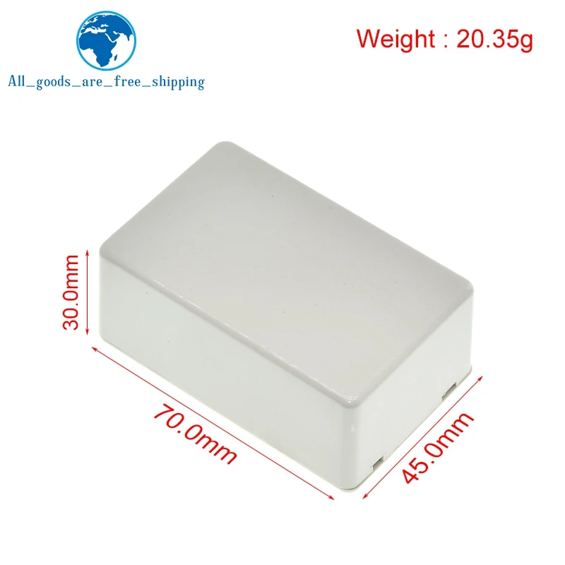 Plastic Waterproof Cover Project Electronic Instrument Case Enclosure Box 70X45X30mm White