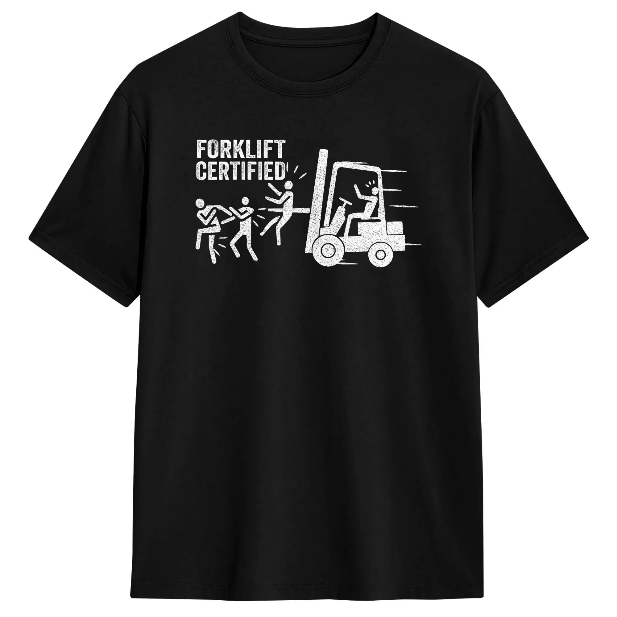Funny Forklift Certified Forklift Operator Forklift Driver T-Shirts for Men  Funny 100 Cotton Tees Crewneck Short Sleeve T Shirt