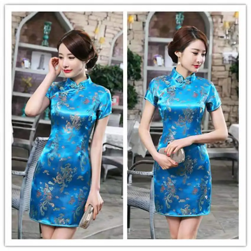 2023 New Qipao Brocade Dragon and Phoenix Cheongsam Large Size Chinese Style Retro Traditional Women\'s Cheongsam Big Red