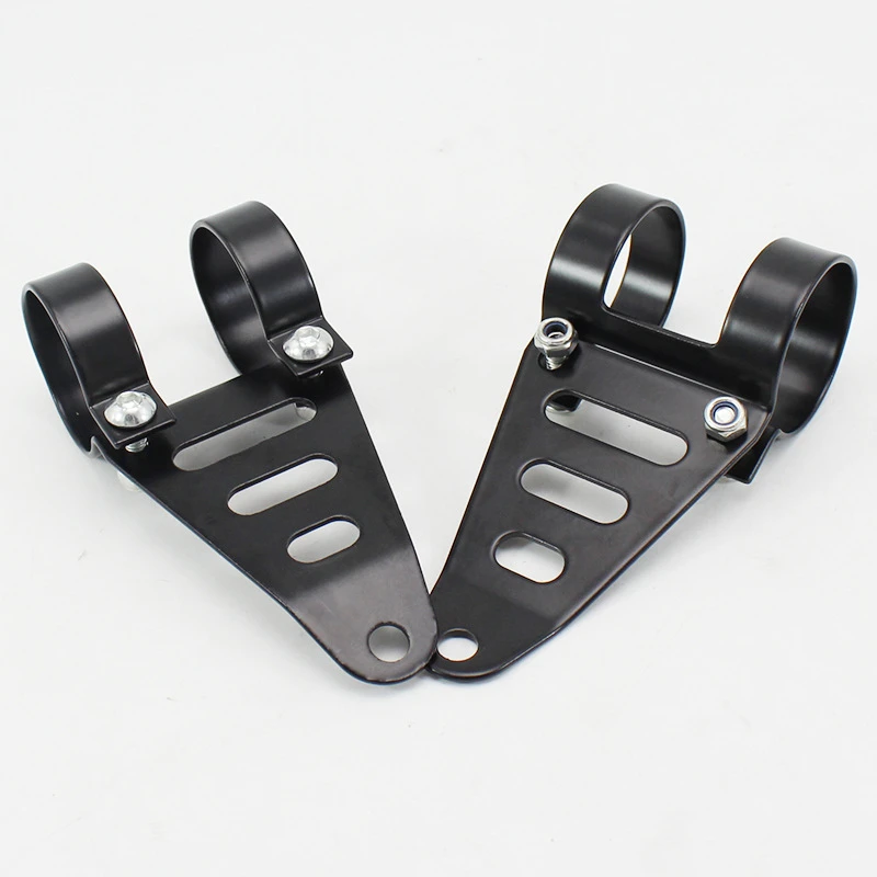 41-43mm Motorcycle Headlight Mount Bracket Fork Ear Chopper Headlamp Holder Clamp For Harley Bobber Racer Yamaha Kawasaki Honda