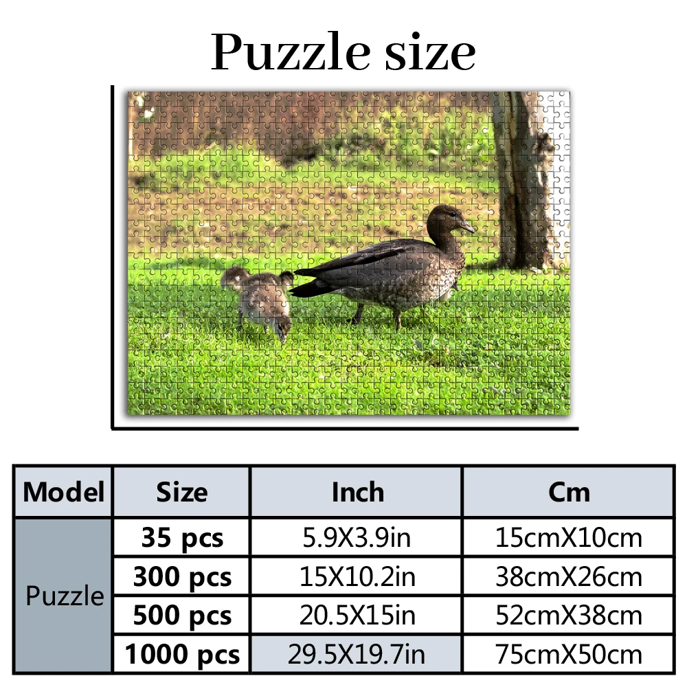 35/300/500/1000pcs Personalized Custom Photo Puzzle Photo DIY Toys for Adults Decoration Collectible
