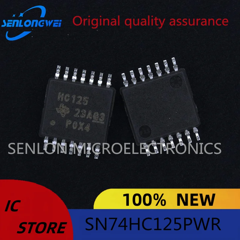 New original SN74HC125PWR TSSOP-14 Quad bus buffer gate chip