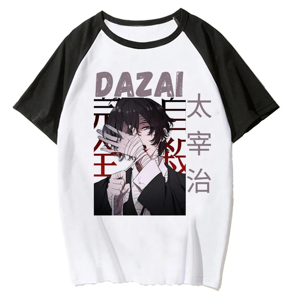 Bungou Stray Dogs top tees female Vintage Classic graphic anime hip hop Psychedelic t shirt women streetwear Psychedelic 2000s