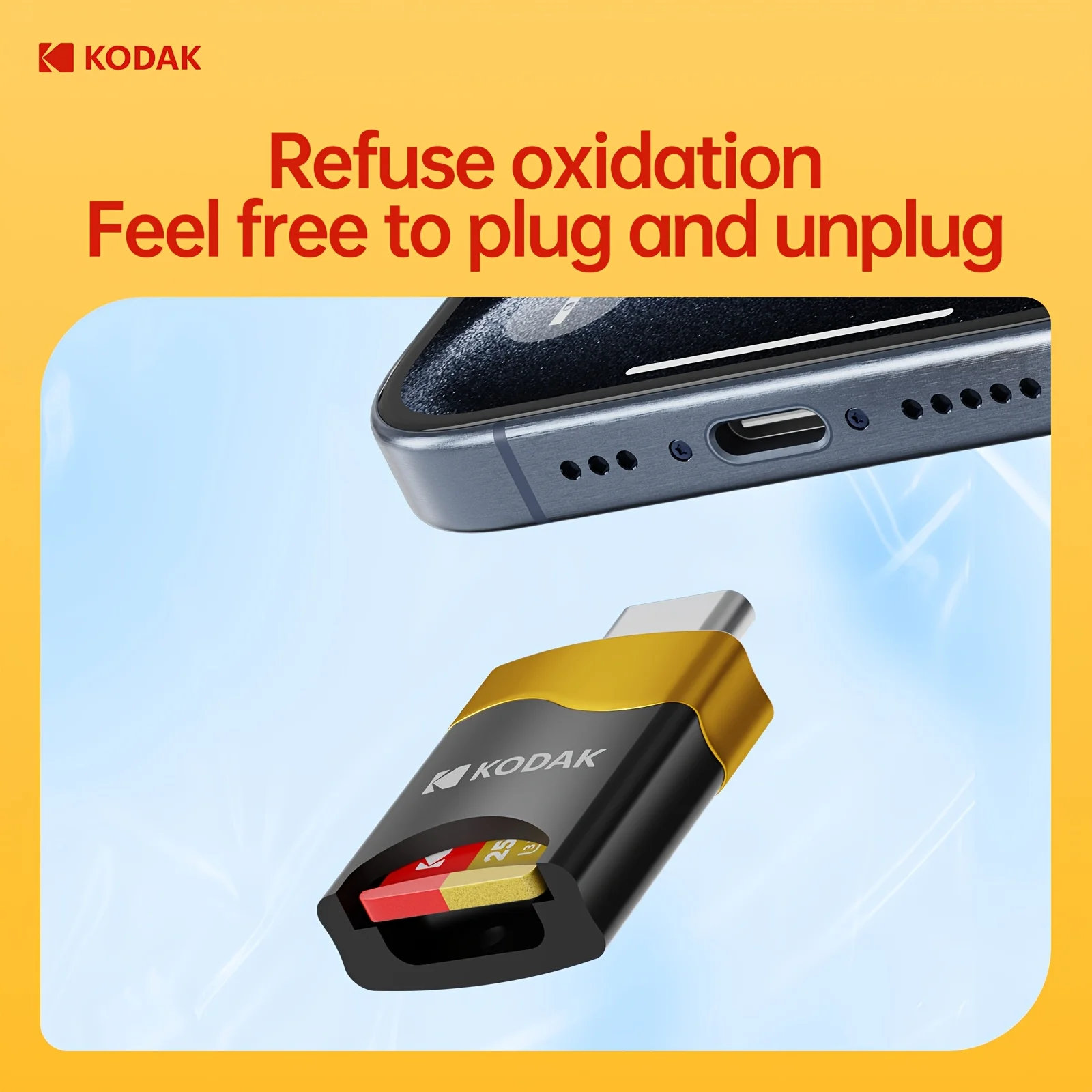 KODAK Type-C TF Mobile Card Reader USB 3.1 Type-C Laptop Multi Functional OTG Card Reader Suitable for Laptop& Phone