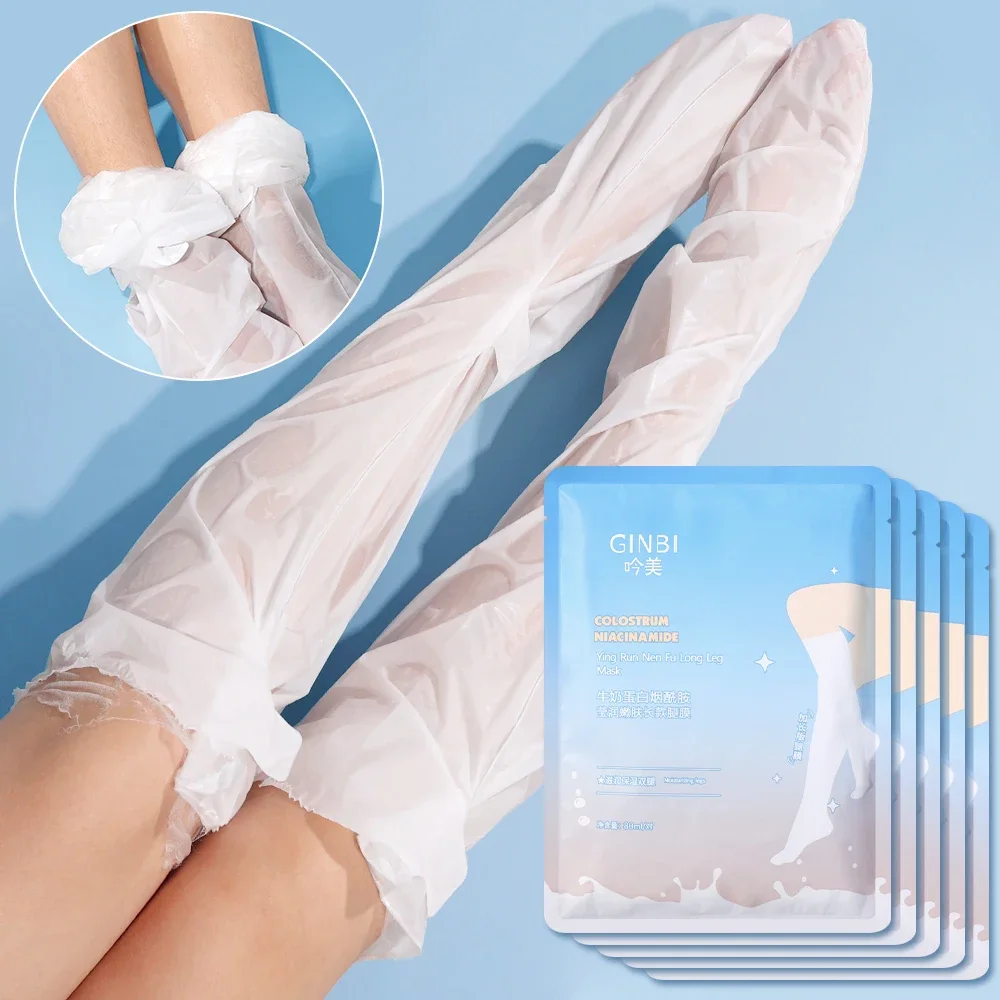 Moisturizing Leg Foot Masks Long Exfoliating Anti Cracked Remove Dead Skin Pedicure Feet Socks Nourishing Anti-drying Skin Care