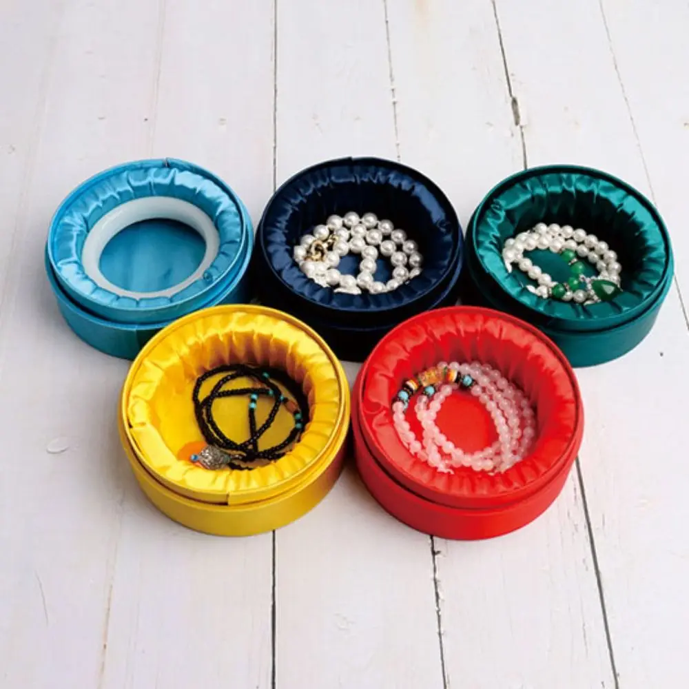 

Handmade Linen Jewelry Storage Organizer Chinese Cultural Ethnic Bracelet Box Large Capacity Tassel Bracelet Case DIY