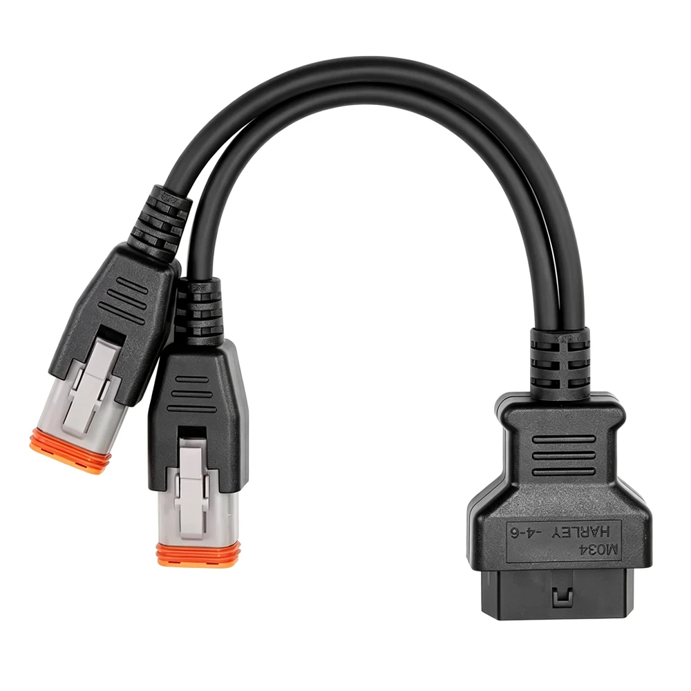 OBDSTAR M034 4Pin + 6Pin Diagnostic Data Cable  For ISCAN Motorcycle Marine Series Scanner Fault Code Read Clear Adapter