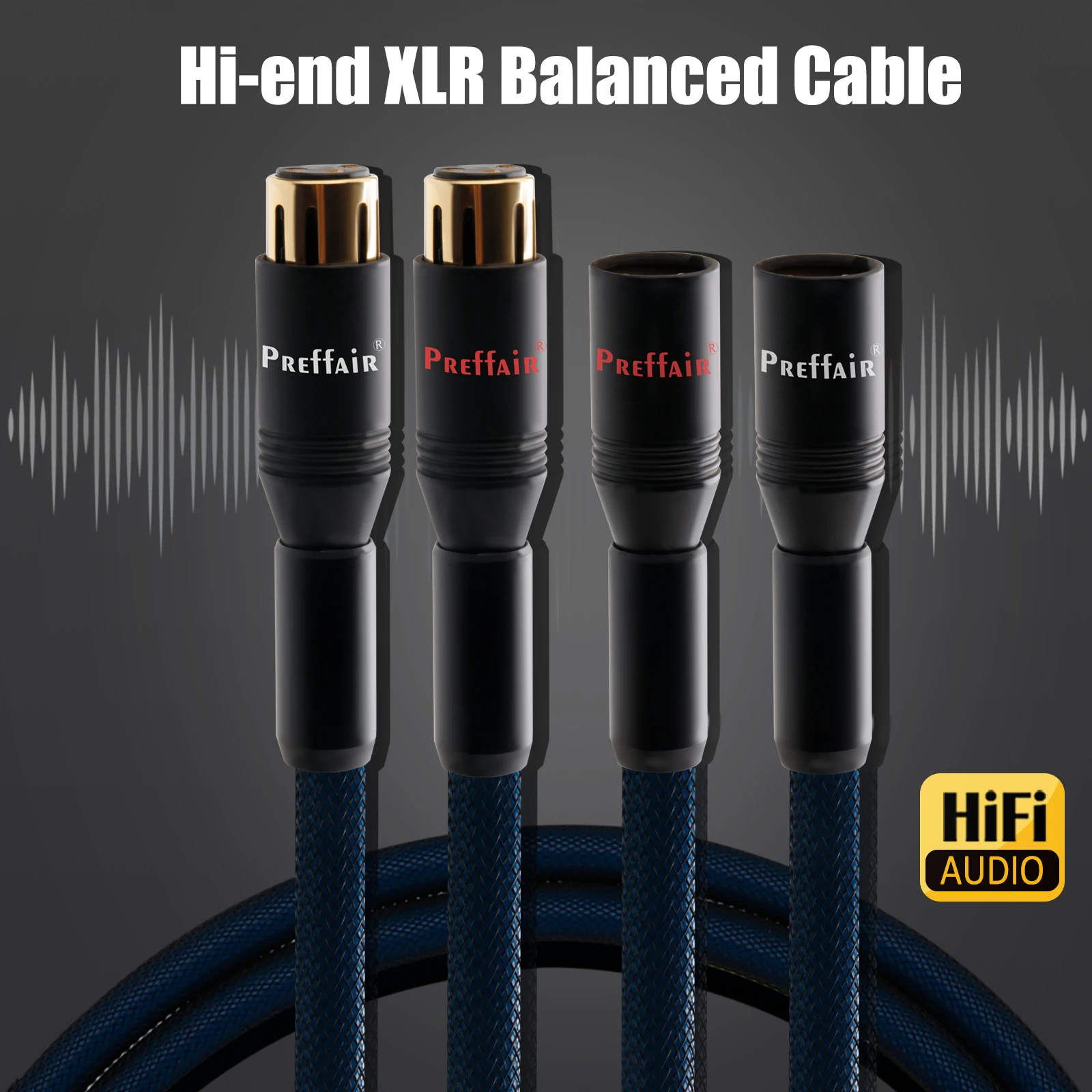 X404XR05 Pair Hi-end OFC Silver Plated Cable Hifi Audio XLR Female to XLR Male Interconnect Cable XLR Balance Cable