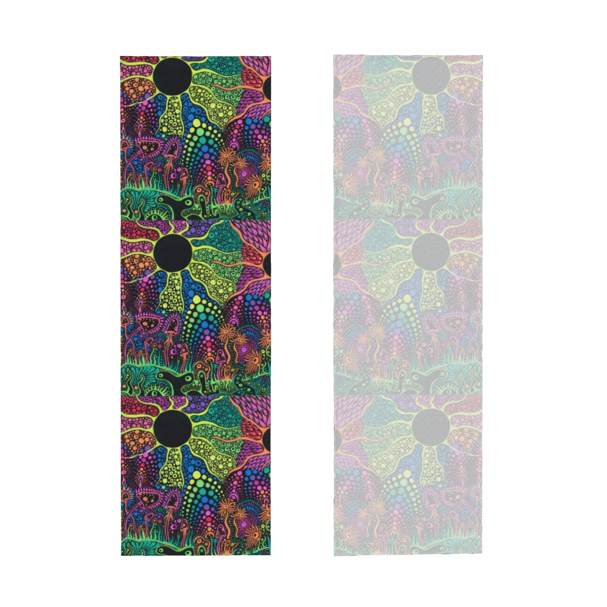 Magic Mushroom Trippy Psychedelic Neon Pastel Goth Cold Exercise Yoga And Fitness Running Outdoor Activities Travelling Towels