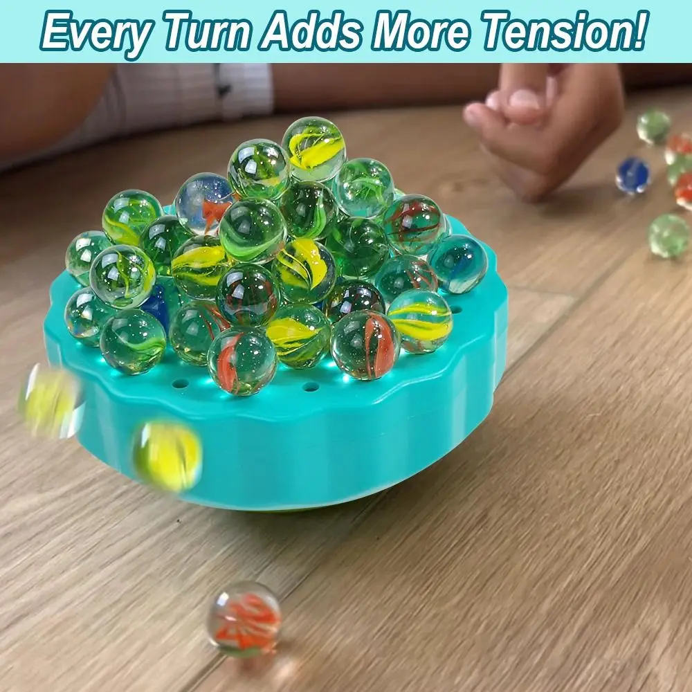 

60 Colorful Marbles Marble Ball Balancing Game Balancing Toys Educational Stack Balance Game Safe Material Durable