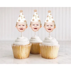 12pcs First Trip Around the Sun Cupcake Toppers, Boho Sunshine Birthday Cupcake Toppers, Sun Themed Birthday Toppers