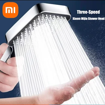 Xiaomi 13 سنتيمتر لوحة كبيرة دش رئيس 3 طرق قابل للتعديل ارتفاع ضغط تدليك دش رئيس تصفية عنصر اكسسوارات الحمام المنزل