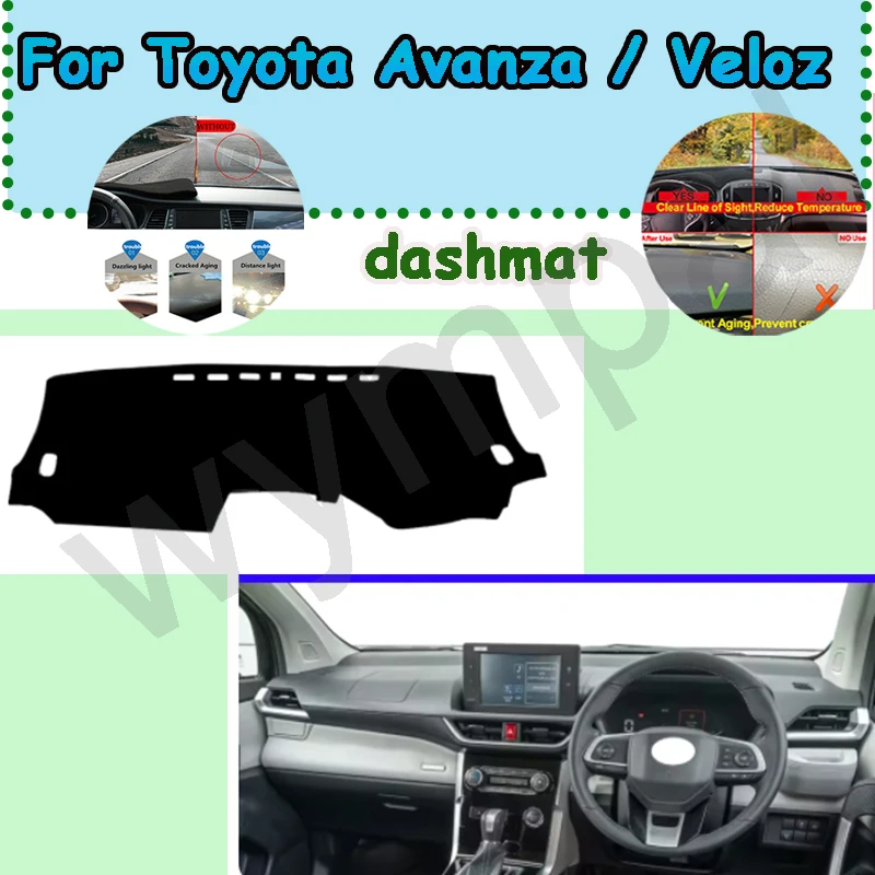 

Dash Mat For Toyota Avanza / Veloz 2021 2022 2023 2024 2025 Avoid Light Pad Anti-UV Case Carpet Accessories