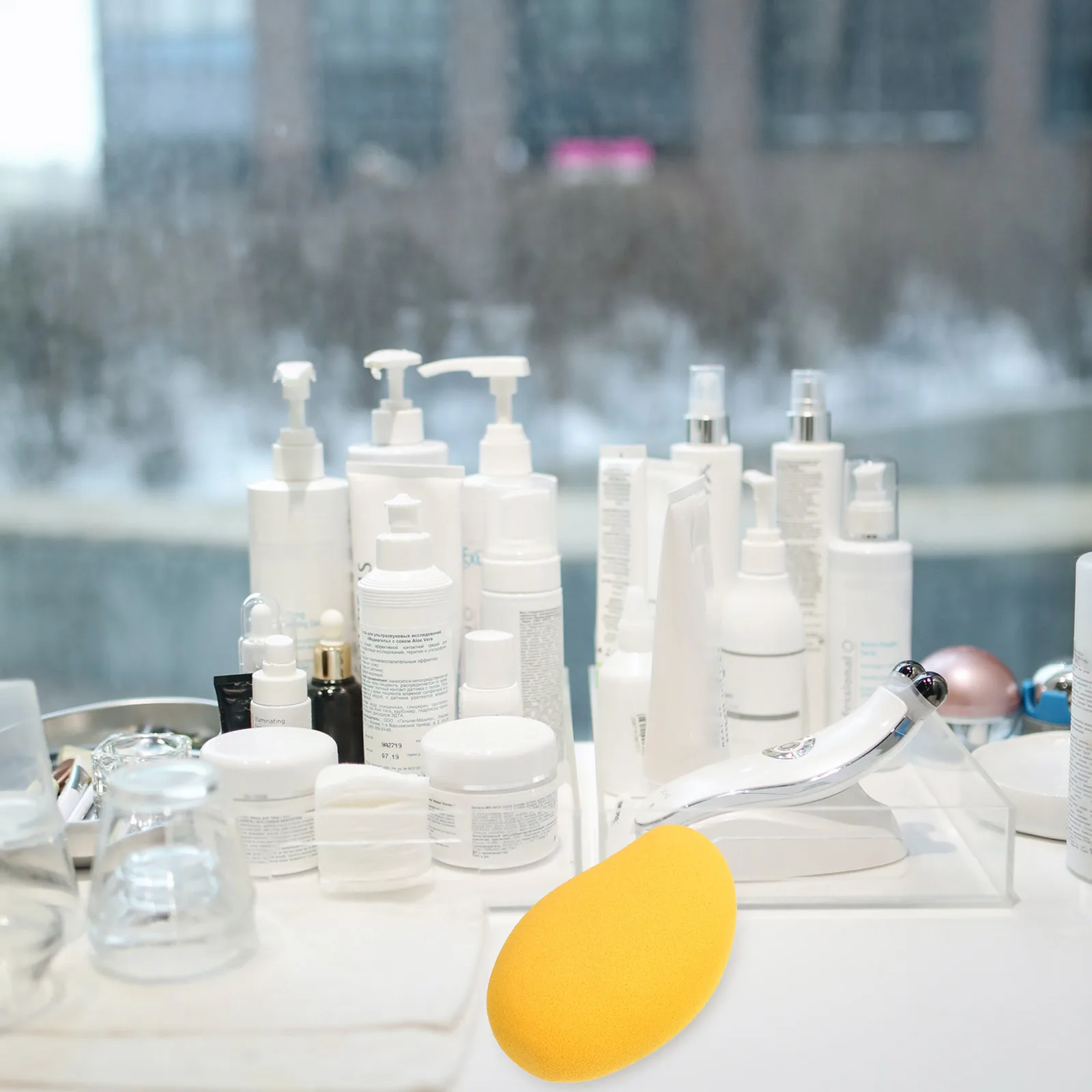 2 stuks schoonheidsspons mangovorm make-up zacht gezichtspoeder draagbare accessoires make-up tools make-up tools