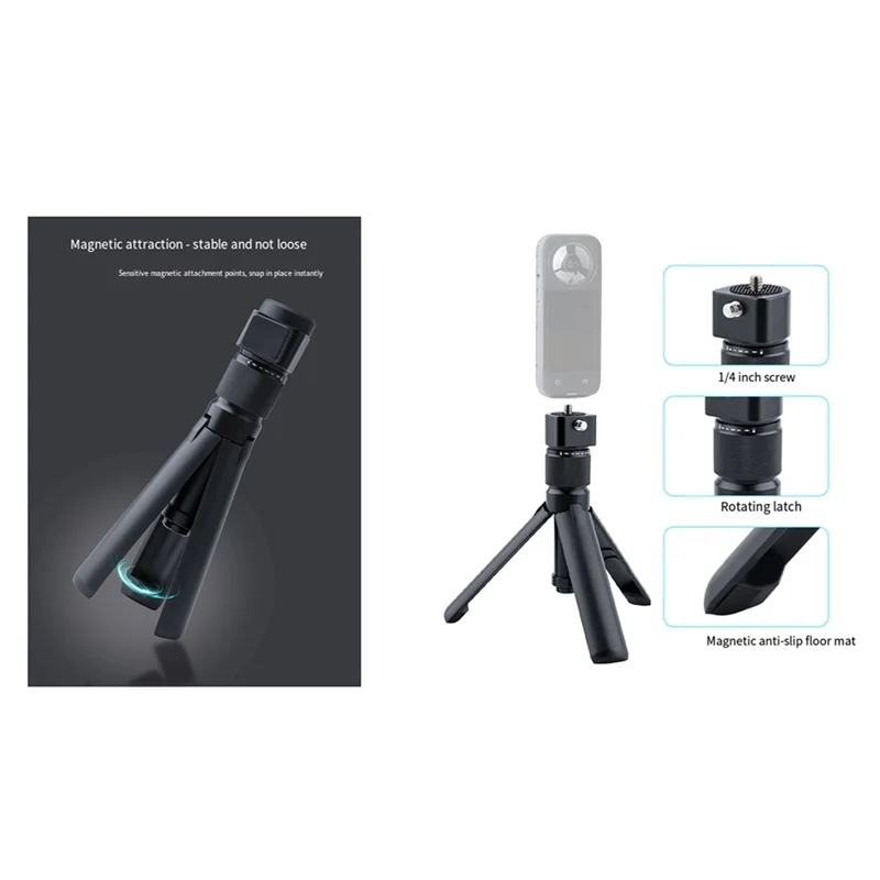 【Home-Tools!】For Insta360 X5 X4 X3 Invisible Selfie Stick Bullet Time Handle Extended Tripod Bundle For Panoramic Cameras