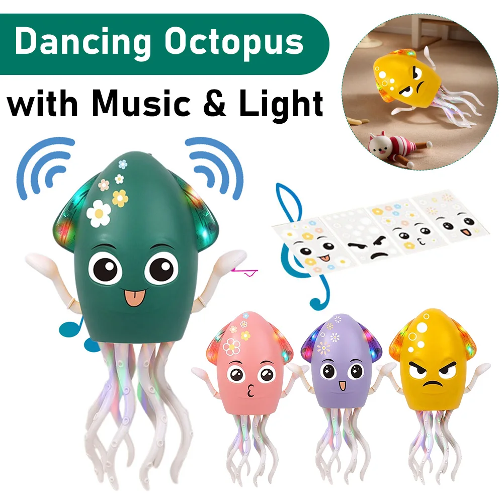 

Dancing Octopus Kid Electronic Pet Toys Cartoon Interactive Development Moving Education Toddler Toy Gift Creative Birthday Gift