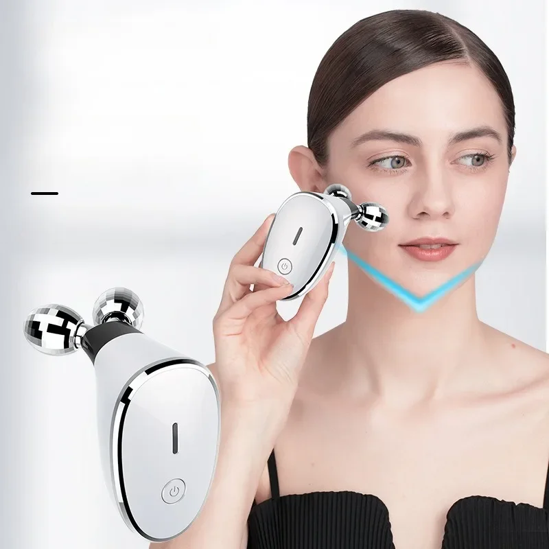 Facial Lifting Beauty Device EMS Micro Current Neck Massager Rolling Household Introduction Device High-frequency Vibration