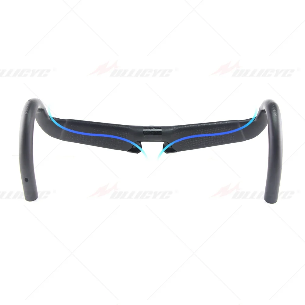 Carbon Integrated Handlebars  Aerofly Carbon Handlebars Matte 31.8*400/420/440mm With Alloy Stem 90/100/110mm