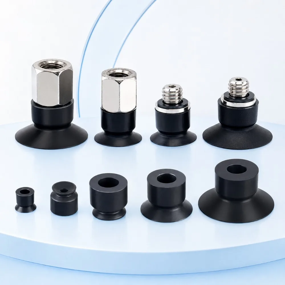 10PCS ZP2-UM Mini Vacuum Suction Cups 2-15mm Silicone NBR Pneumatic Pads Single Layer for Industrial Robot Automation