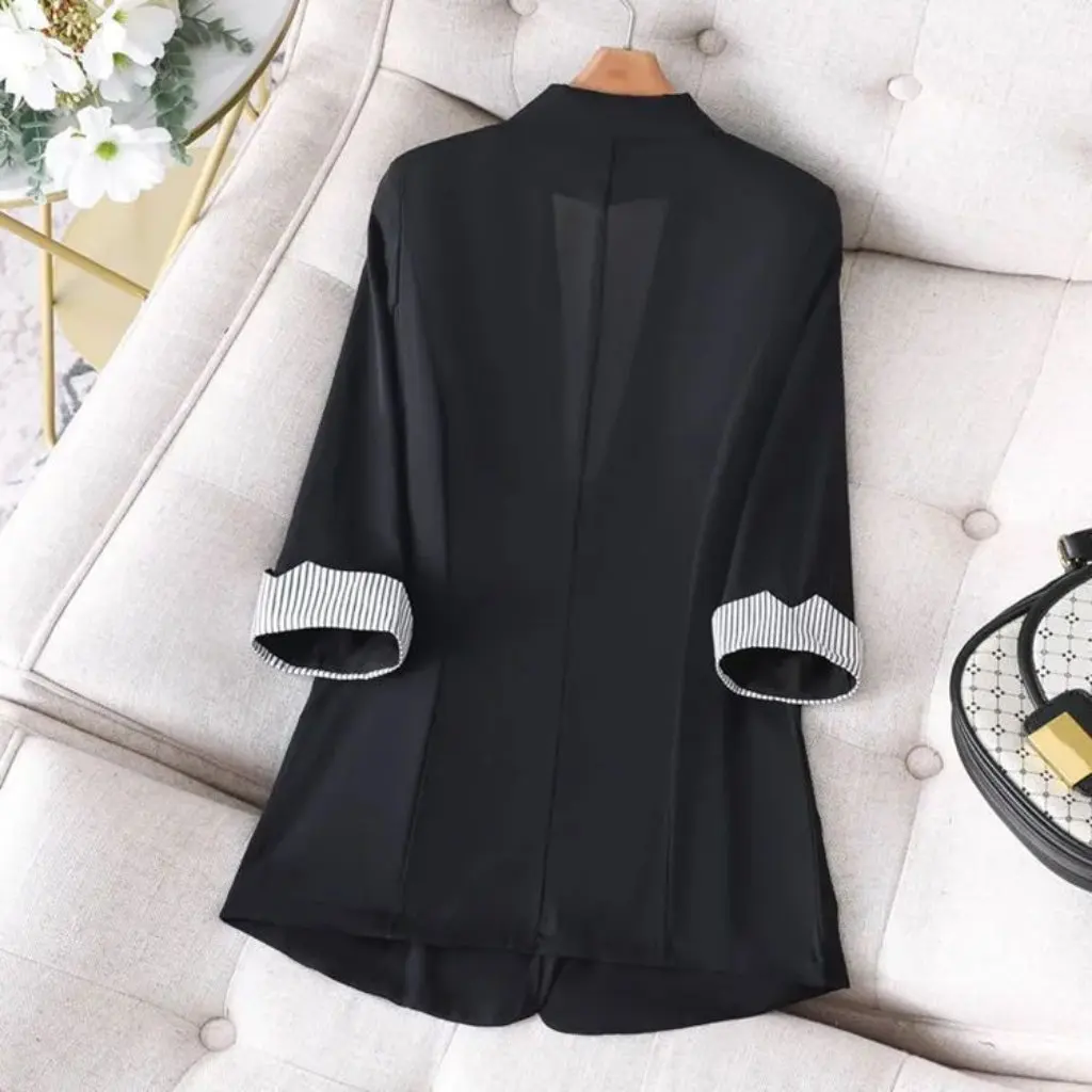 

Women's Casual Small Suit Jacket Three-Quarter Sleeve Slim Fit Fashion Thin Autumn New Style for Petite People