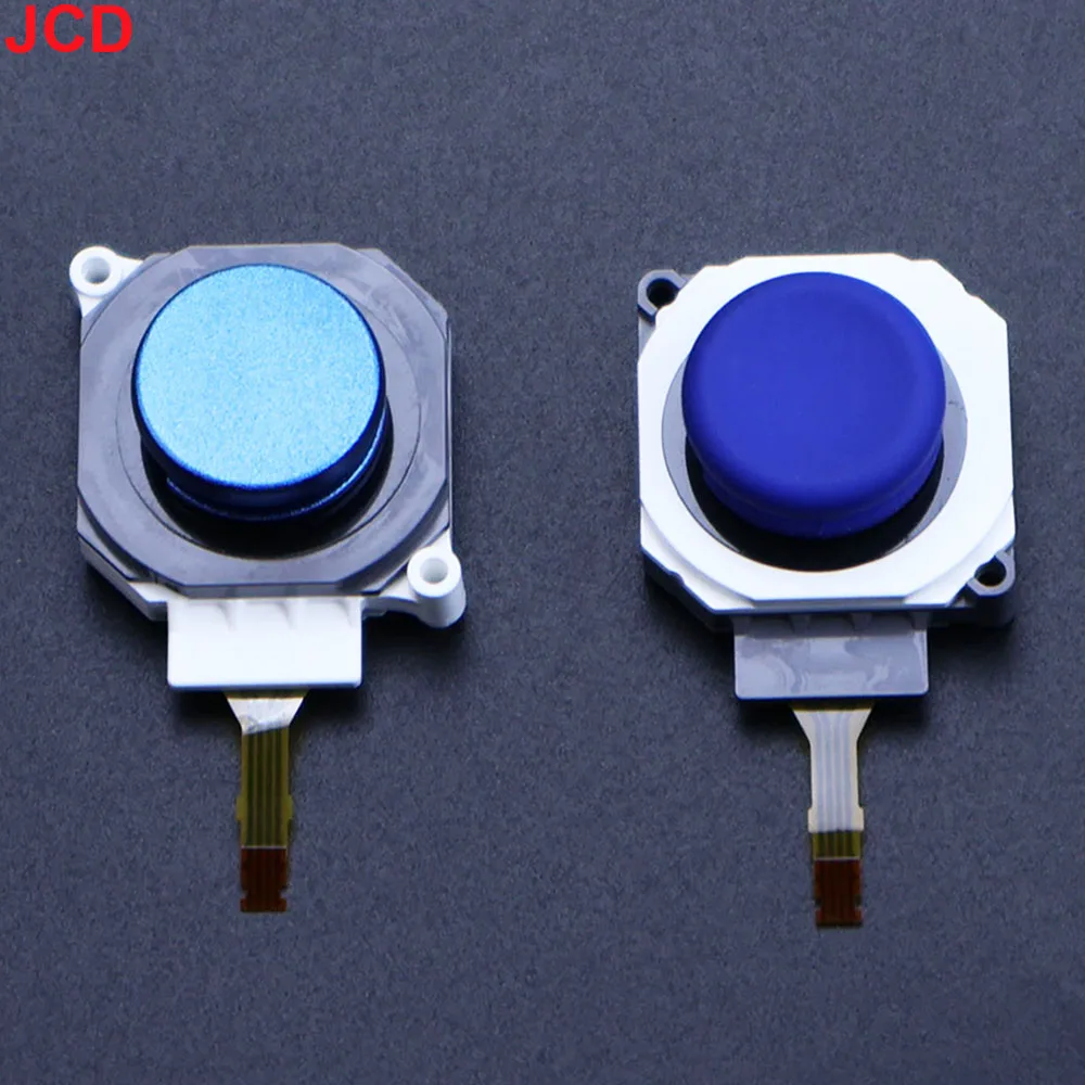 JCD 1Pcs Metal Buttons For 3DS 3DSXL 3DSLL Analog Controller Stick Cap 3D Joystick Cap For New 2DS 3DS LL XL Thumbstick Button