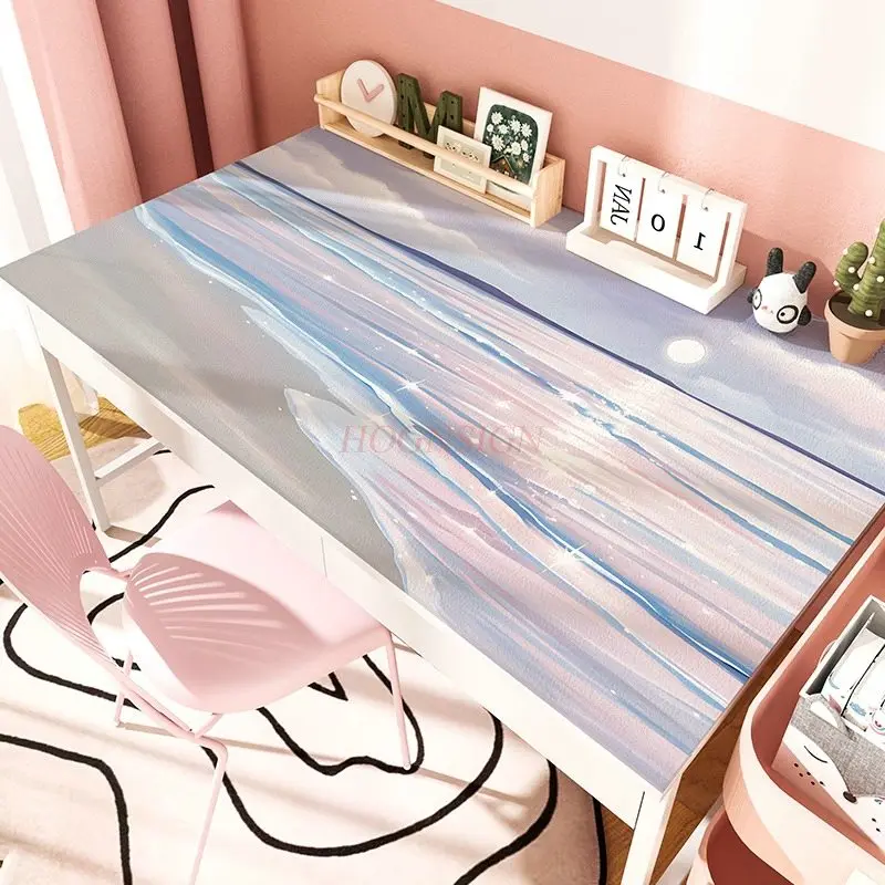1pcs Eye protection desk pad cartoon simple elementary school student learning desk tablecloth office computer desktop