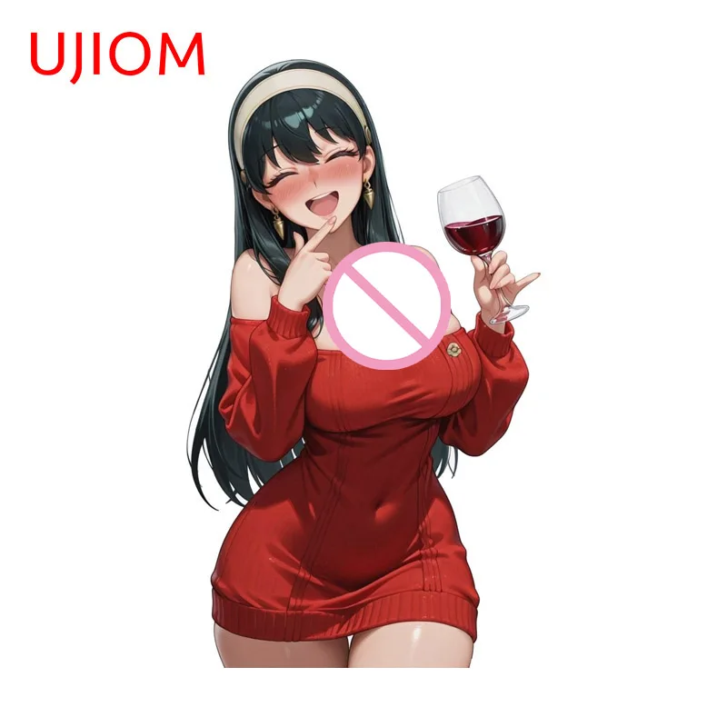UJIOM Yor Forger Anime Style Wall Sticker Kids Room Personality Waterproof JDM Decal Perfect For Computer Cooler Surfboard